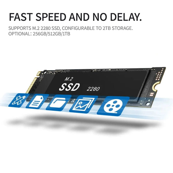 Planet Gates FIREBAT AK2 PLUS MiniPC Intel N100 Dual Band WiFi5 BT4.2 16GB 512GB Desktop Gaming Computer Mini PC Gamer