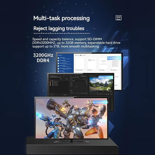 Planet Gates FIREBAT MN56 Mini PC Gamer AMD Ryzen 5 5600H Windows 11 DDR4 Nvme SSD MiniPC WIFI6 BT5.2 For Gaming Desktop Computer