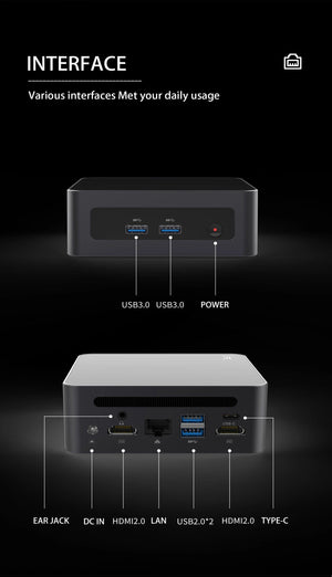 Planet Gates FIREBAT MN56 Mini PC Gamer AMD Ryzen 5 5600H Windows 11 DDR4 Nvme SSD MiniPC WIFI6 BT5.2 For Gaming Desktop Computer