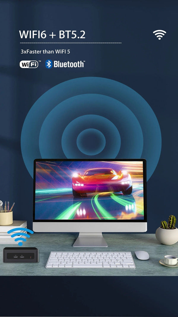 Planet Gates FIREBAT MN56 Mini PC Gamer AMD Ryzen 5 5600H Windows 11 DDR4 Nvme SSD MiniPC WIFI6 BT5.2 For Gaming Desktop Computer