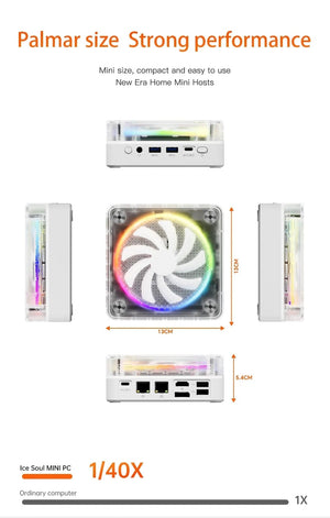 Planet Gates FIREBAT MN56 MINIPC AMD R7-7735HS 7840HS 6600H 7940HS Mini Pc Gamer Colorful 16GB 512GB DDR5 Desktop Gaming Computer BT5.2 WIFI6