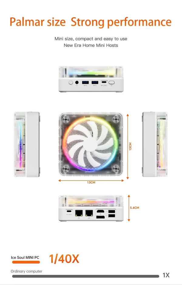 Planet Gates FIREBAT MN56 MINIPC AMD R7-7735HS 7840HS 6600H 7940HS Mini Pc Gamer Colorful 16GB 512GB DDR5 Desktop Gaming Computer BT5.2 WIFI6