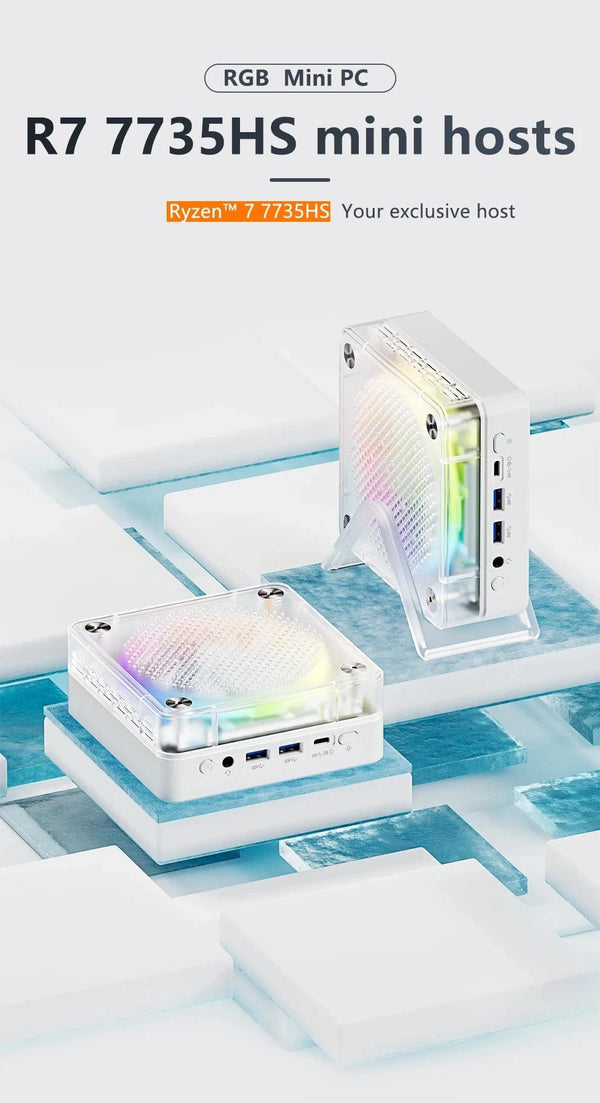 Planet Gates FIREBAT MN56 MINIPC AMD R7-7735HS 7940HS 7840HS Mini Pc Colorful Gamer 16GB 512GB DDR5 RJ45 Desktop Gaming Computer BT5.2 WIFI6