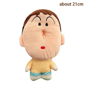 Planet Gates FireBrick 21cm Anime Crayon Shin-Chan Boochan Tissue Box Originality Plush Doll Funny Design Plush Stuffed Keychain Couple Bag Pendant