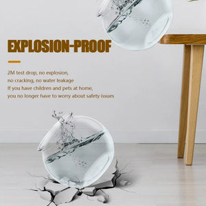 Planet Gates Fish Bowl Plastic L M S Sizes Desktop Aquarium Tanks Round Durable Fish Tank for Betta and All Mini Fish