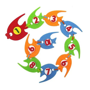 Planet Gates Fish Montessori Materials Caterpillar DIY Math Toys Kids Toys Number Educational Learning Toys for Children Preschool Teaching Aids