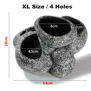 Planet Gates Fish Shrimp Incubation Shelter Cave Multipurpose Ceramic Planting Pots Fish Tank Aquarium Decorations Water Aquatic Plant Basin