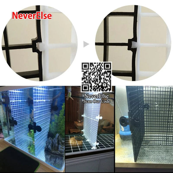 Planet Gates Fish Tank Aquarium Accessory 30x15cm aquarium grille Grid Isolate Board Divider, protective cap Cover top lid for fish Turtle
