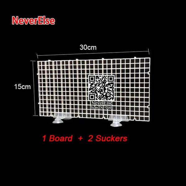 Planet Gates Fish Tank Aquarium Accessory 30x15cm aquarium grille Grid Isolate Board Divider, protective cap Cover top lid for fish Turtle