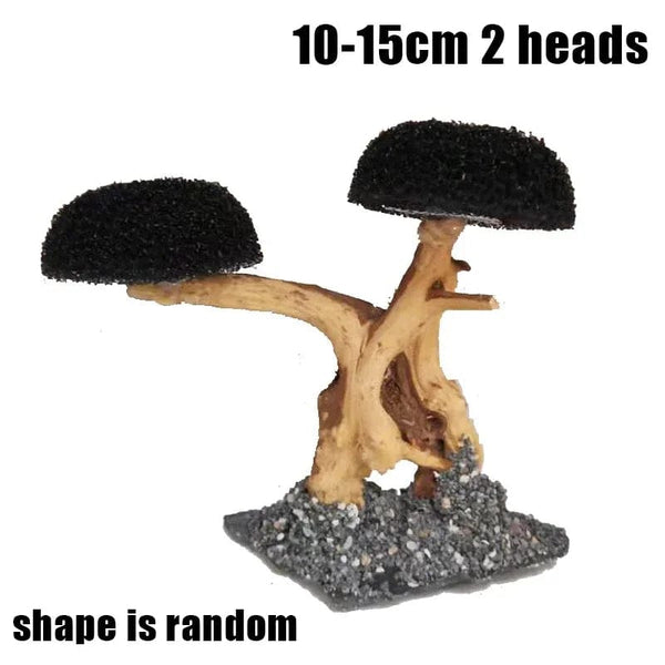 Planet Gates Fish Tank Plant Moss Tree Decorations Landscaping Wood Plant Root Driftwood Aquatic Plants Grass Aquarium Accessories (No Moss)