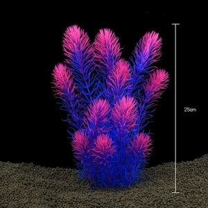 Planet Gates Fish Tank Water Plant Decoration Aquarium Decor Aquatic Plants Underwater Plastic Artificial Grass Accessories Pet Supplies Home