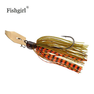 Planet Gates Fishgirl Wobbler JACKY HAMMAR Chatter bait Elite Lures 3/8oz 1/2oz Bladed Skirted Swim Jigs Bass Baits High Quality Fishing Lure