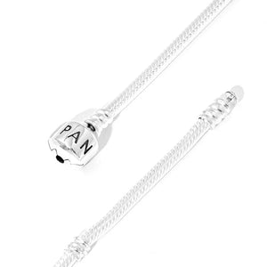 Planet Gates Fit Original Pandora 925 Sterling Silver Moments Snake Chain Bracelet 4 Color Rose Gold Silver for Women Luxury Jewelry Gift