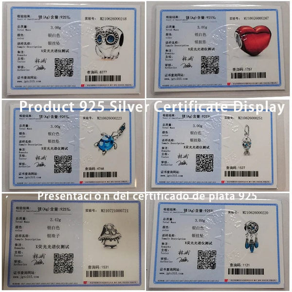 Planet Gates Fit Qikaola 925 Original Bracelets Blue Zircon Owl Luminous Sea Turtle Octopus 925 Silver Charms Beads DIY Birthday Jewelry Gift