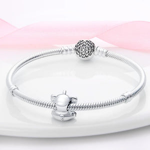 Planet Gates Fit Qikaola 925 Original Bracelets Blue Zircon Owl Luminous Sea Turtle Octopus 925 Silver Charms Beads DIY Birthday Jewelry Gift