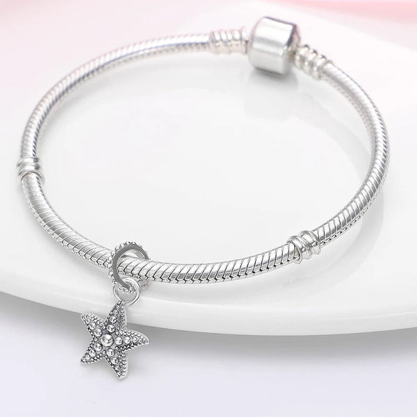 Planet Gates Fit Qikaola 925 Original Bracelets Blue Zircon Owl Luminous Sea Turtle Octopus 925 Silver Charms Beads DIY Birthday Jewelry Gift