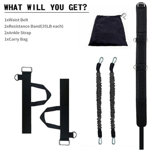 Planet Gates Fitness Bounce Trainer Rope Resistance Bands Exercise Equipment Basketball Tennis Running Leg Strength Agility Training Strap