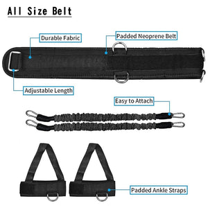 Planet Gates Fitness Bounce Trainer Rope Resistance Bands Exercise Equipment Basketball Tennis Running Leg Strength Agility Training Strap