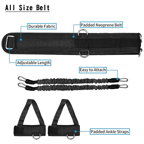 Planet Gates Fitness Bounce Trainer Rope Resistance Bands Exercise Equipment Basketball Tennis Running Leg Strength Agility Training Strap