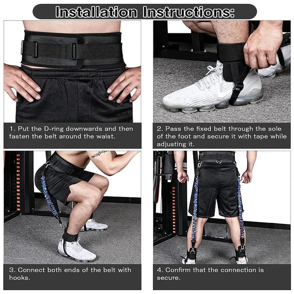 Planet Gates Fitness Bounce Trainer Rope Resistance Bands Exercise Equipment Basketball Tennis Running Leg Strength Agility Training Strap