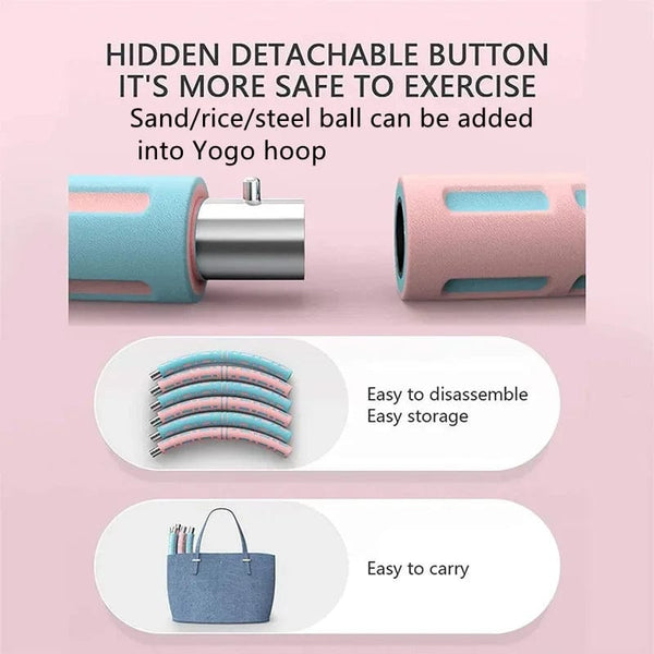 Planet Gates Fitness Yoga Loop Weight Loss Circle Weighted Hoop Waist Exercise Slimming Sport Hoop Massage Bodybuilding Gym Shape Thin Waist