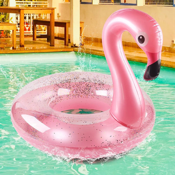 Planet Gates Flamingo Pool Float - Fun Beach Floaties, Inflatable Swimming Pool Tubes Party Toys Summer Pool Raft Lounger for Adults & Kids