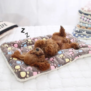 Planet Gates Flannel Thickened Dog Bed Mat Soft Pet Sleeping Mat for Dogs Cats Winter Warm Pet Blanket
