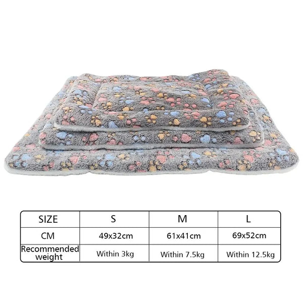 Planet Gates Flannel Thickened Dog Bed Mat Soft Pet Sleeping Mat for Dogs Cats Winter Warm Pet Blanket