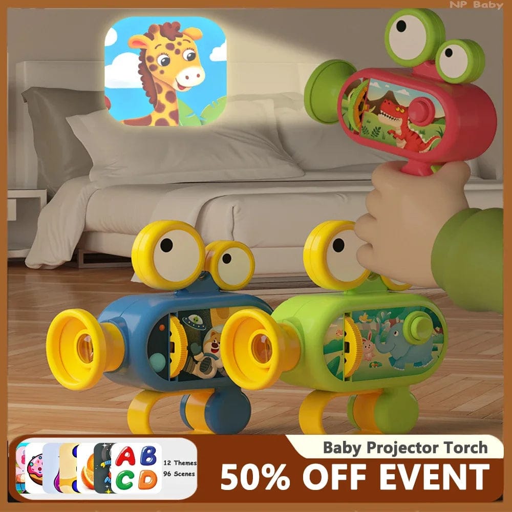 Planet Gates Flashlight Projector, Torch Lamp Toy, 96 Patterns, Cartoon Creativity Toy, Torch Lamp Flashlight Projector Toys, Baby Story Book
