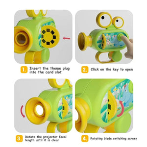 Planet Gates Flashlight Projector, Torch Lamp Toy, 96 Patterns, Cartoon Creativity Toy, Torch Lamp Flashlight Projector Toys, Baby Story Book