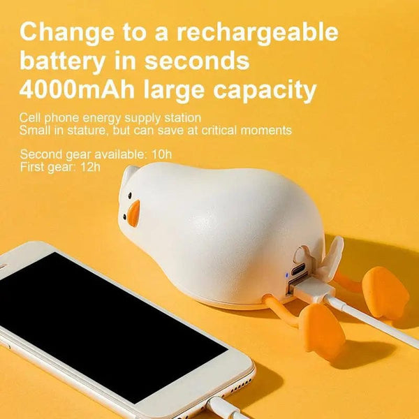 Planet Gates Flat duck warm / CHINA Hand Warmer Rechargeable Warmer Power Bank Cute Duck 4000mAh Electric Portable Pocket Heater Great For Raynauds Hunting Golf