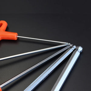 Planet Gates Flat Head / 8PCS(1pcsXAll) 2/2.5/3/4/5/6/8/10mm Ball/Flat head Hex key allen wrench Hand tool Universal Quick Snap Adapter Chrome Vanadium Steel hexagona