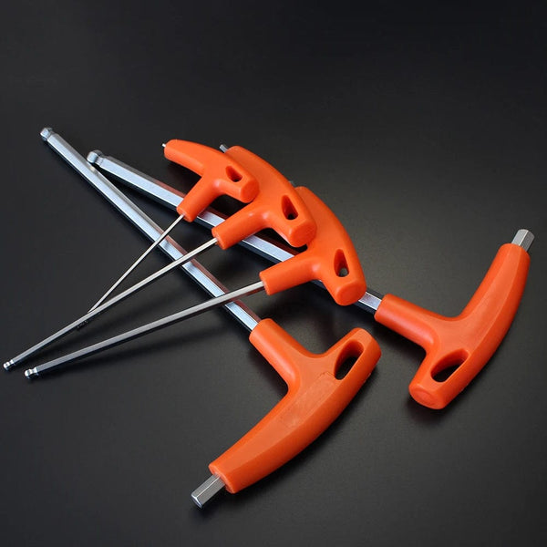 Planet Gates Flat Head / 8PCS(1pcsXAll) 2/2.5/3/4/5/6/8/10mm Ball/Flat head Hex key allen wrench Hand tool Universal Quick Snap Adapter Chrome Vanadium Steel hexagona