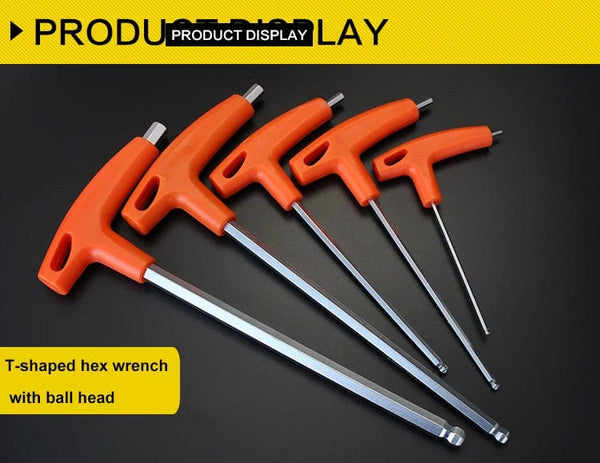 Planet Gates Flat Head / 8PCS(1pcsXAll) 2/2.5/3/4/5/6/8/10mm Ball/Flat head Hex key allen wrench Hand tool Universal Quick Snap Adapter Chrome Vanadium Steel hexagona