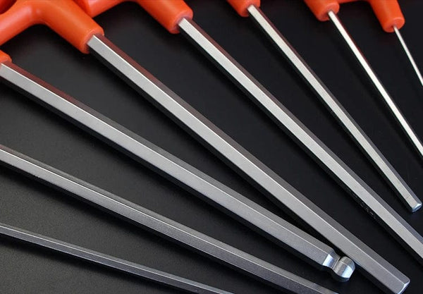 Planet Gates Flat Head / 8PCS(1pcsXAll) 2/2.5/3/4/5/6/8/10mm Ball/Flat head Hex key allen wrench Hand tool Universal Quick Snap Adapter Chrome Vanadium Steel hexagona