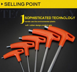 Planet Gates Flat Head / 8PCS(1pcsXAll) 2/2.5/3/4/5/6/8/10mm Ball/Flat head Hex key allen wrench Hand tool Universal Quick Snap Adapter Chrome Vanadium Steel hexagona