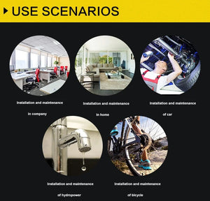 Planet Gates Flat Head / 8PCS(1pcsXAll) 2/2.5/3/4/5/6/8/10mm Ball/Flat head Hex key allen wrench Hand tool Universal Quick Snap Adapter Chrome Vanadium Steel hexagona