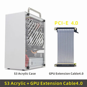 Planet Gates FLEX-400W PSU METALFISH S3 ITX A4 PC Gaming Case All Aluminum Computer Mini Small Chassis Suitcase Portable Support RTX3060/13600 With Handle