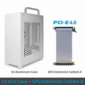 Planet Gates FLEX-400W PSU METALFISH S3 ITX A4 PC Gaming Case All Aluminum Computer Mini Small Chassis Suitcase Portable Support RTX3060/13600 With Handle