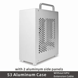 Planet Gates FLEX-400W PSU METALFISH S3 ITX A4 PC Gaming Case All Aluminum Computer Mini Small Chassis Suitcase Portable Support RTX3060/13600 With Handle