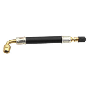 Planet Gates Flexible Rubber Valve Extension 90 Degree Bent Swivel End Brass Stem 3 Length 5 8 11 inch Professional Tire Inflation Tool