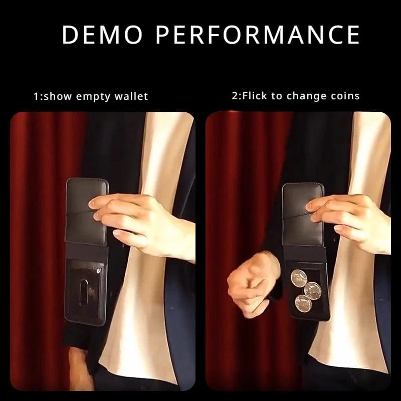 Planet Gates Flick Wallet Accessory by Tejinaya Magician Wallet Close Up Street Illusions Magic Tricks Porps Comedy Gimmick Mentalism