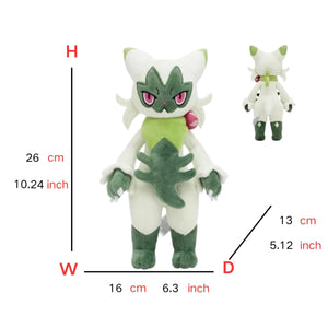 Planet Gates Floragato 26cm Floragato Sprigatito Meowscarada Plush Toy Anime Figure Model Gift for Kids Children Birthday Gift Anime Stuffed kawaii cute