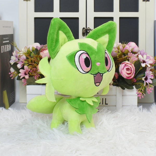 Planet Gates Floragato Sprigatito Meowscarada Plush Toy Anime Figure Model Gift for Kids Children Birthday Gift Anime Stuffed kawaii cute