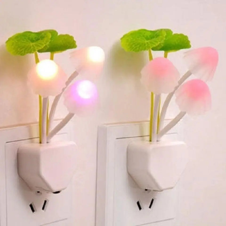 Planet Gates Floral Sensor LED abajur infantil European Plug Dreambed Illumination Mushroom Night Light Home Decor Romantic