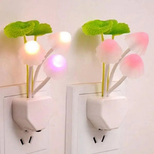 Planet Gates Floral Sensor LED abajur infantil European Plug Dreambed Illumination Mushroom Night Light Home Decor Romantic