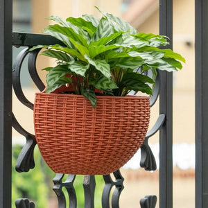 Planet Gates Flower Pot Exquisite Wall-mounted Plastic Wall Hanging Basket Flowerpot for Outdoor Garden Balcony Planter Bucket Home Decor New