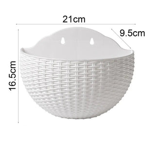 Planet Gates Flower Pot Exquisite Wall-mounted Plastic Wall Hanging Basket Flowerpot for Outdoor Garden Balcony Planter Bucket Home Decor New