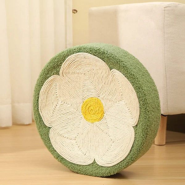 Planet Gates Flower style / 39cm Cute Cat Scratcher Bed Sisal Cat Scratching Board 2 In 1 Cat House Cat Scraper Round Cat Scratcher for Cats Rascadores De Gato