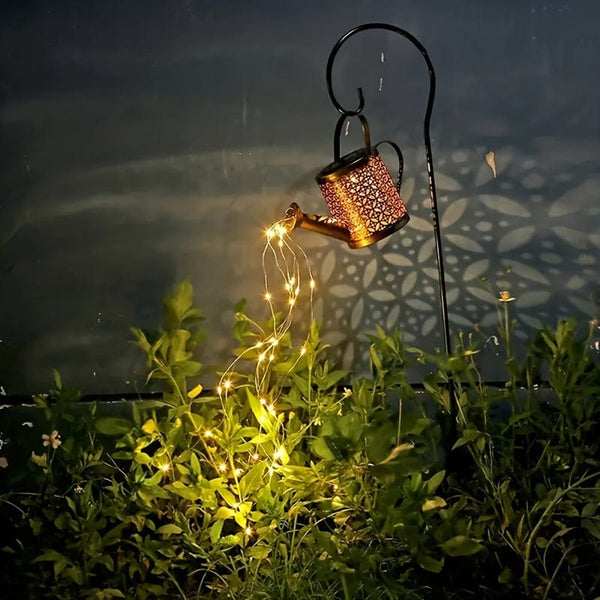 Planet Gates Flowing Water Warm White 2 Pack 2 Pack Solar Lights Outdoor Decorative, Solar Lantern Outdoor Hanging Waterproof Hollowed-Out Design, Decorative Retro Metal Solar Light With Hook For Garden Table Patio Yard Pathway Walkway